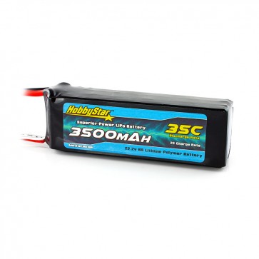 HobbyStar 3500mAh 22.2V, 6S 35C LiPo Battery 