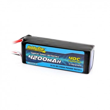 HobbyStar 4200mAh 22.2V, 6S 40C LiPo Battery