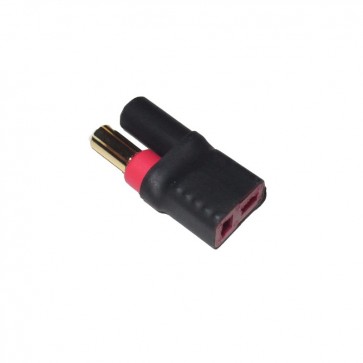 HobbyStar T-Plug/Deans style FM to 5.5mm Bullet No-Wires Adapter
