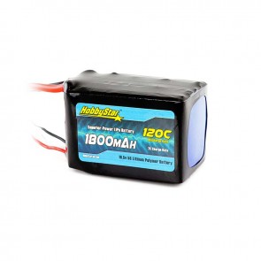 HobbyStar 1800mAh 18.5V, 5S 120C LiPo Battery 